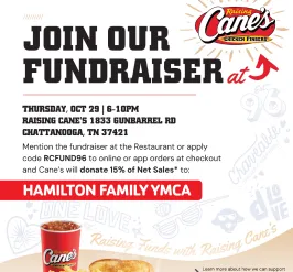 Cane's Fundraiser Hamilton Y