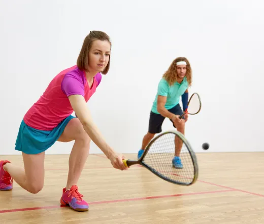 racquetball court indoors